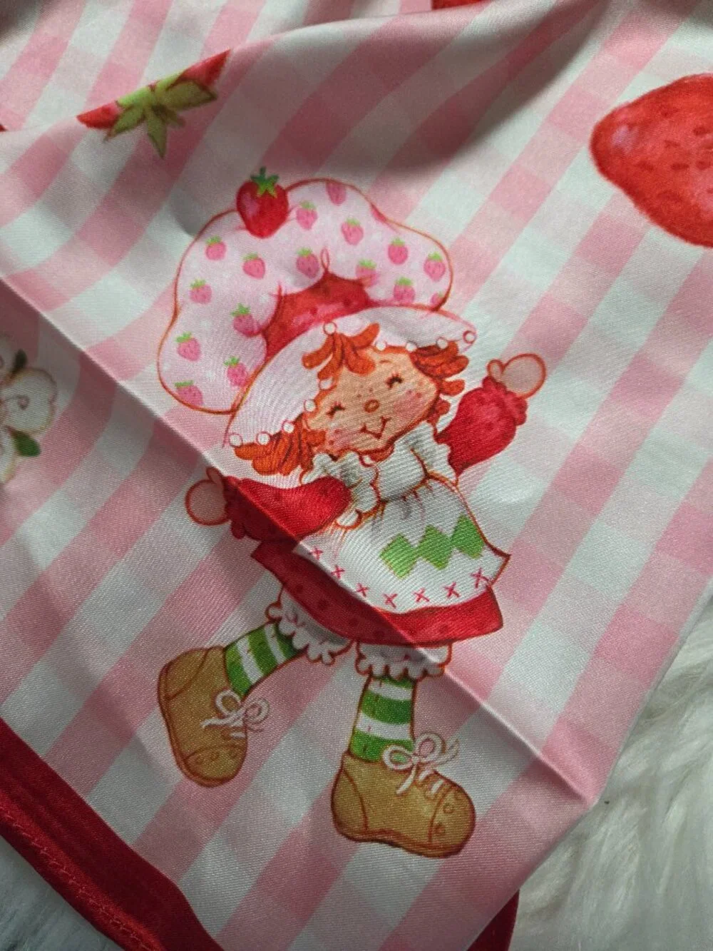 Strawberry Shortcake Silky Feel Square Scarf